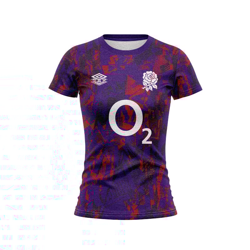 Women's England Rugby 2024/25 Third Exclusive Warm Up Shirt