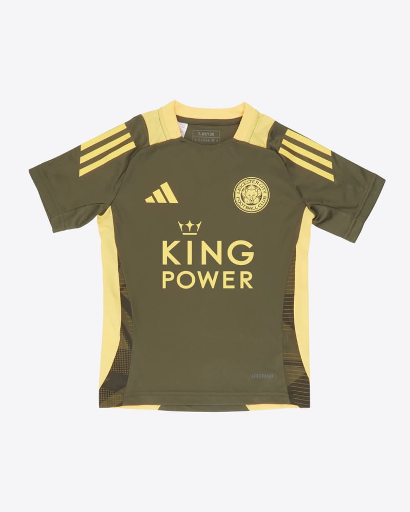 Kinder Leicester City 2024/25 Drittes Authentisches Trainings Trikot - Olive