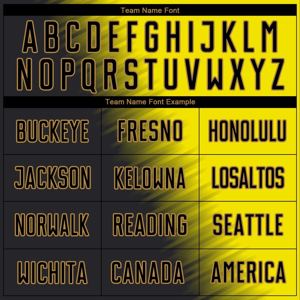 Soccer Sublimation Uniform Custom Black-Old Gold Gold Jersey