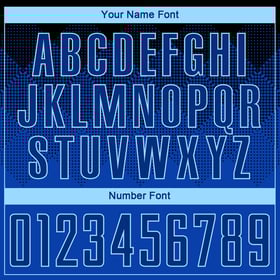 Uniform Soccer Blue Black Jersey Sublimation Custom Royal-Light