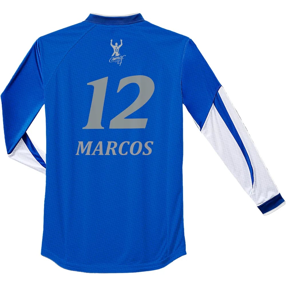Maillot Homme Palmeiras 1999 Manches Longues Rétro Marcos Nr. 12