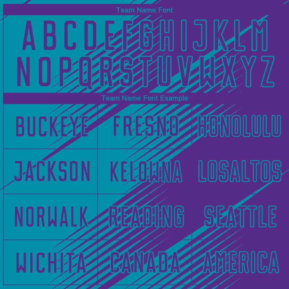 Custom Purple Sublimation Teal Soccer Jersey Uniform