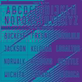 Custom Purple Sublimation Teal Soccer Jersey Uniform