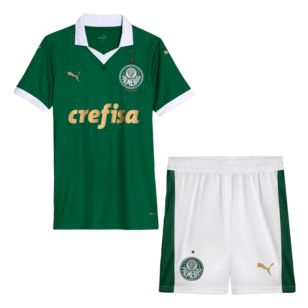 Kinder SE Palmeiras Heimtrikot+Kurze Hosen 2024/25
