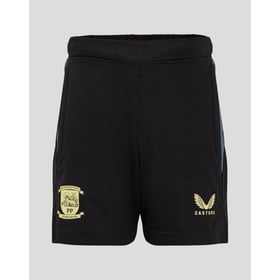 Men's Preston North End 2024/25 Third Authentic Training Shorts - Black