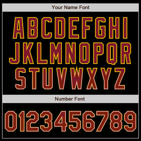 Camiseta de béisbol carmesí-dorada negra personalizada auténtica