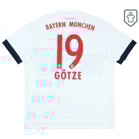 Men's Bayern Munich 2015/16 Away Retro Shirt Götze #19