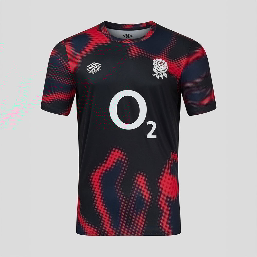 Men's England Rugby 2024/25 Third Warm Up Shirt - Heatmap