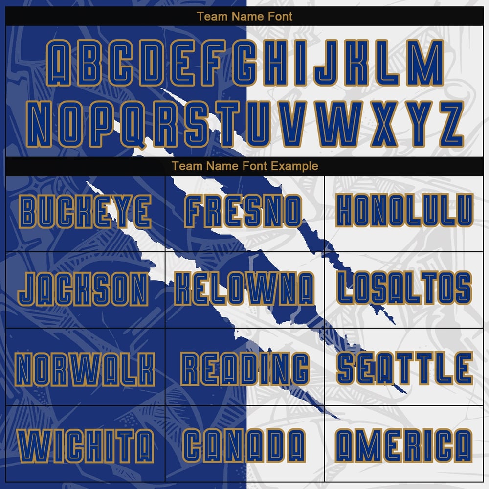 Soccer Graffiti Sublimation Jersey Gold Scratch White-Old Pattern Uniform Custom Royal