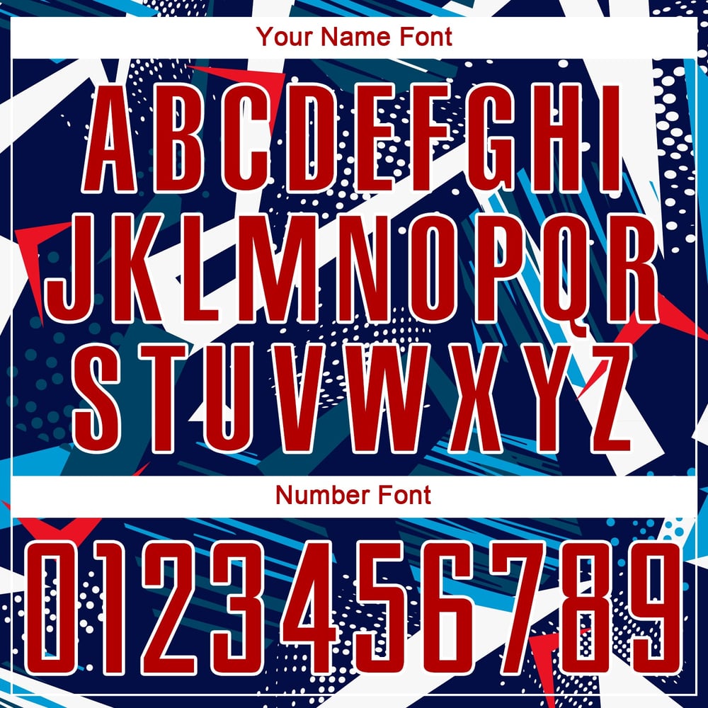 Soccer Navy Uniform Custom Sublimation Jersey Red-White