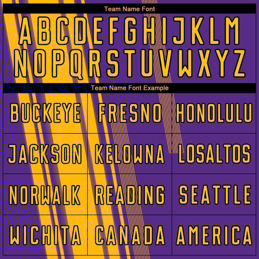 Gold Sublimation Custom Jersey Lines Uniform Purple-White Soccer