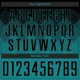 Black Teal Uniform Jersey Custom Soccer Sublimation