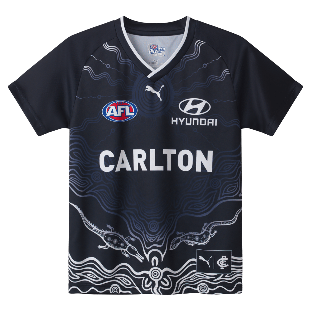 Men's Carlton Blues 2025 Third Warm Up Shirt