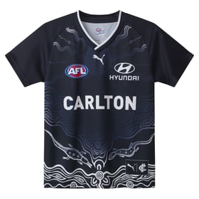 Men's Carlton Blues 2025 Third Warm Up Shirt
