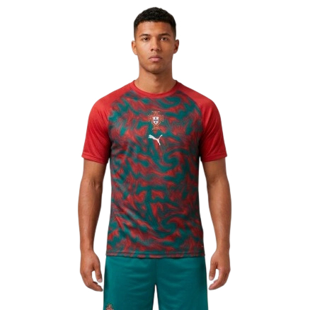 Remera pre partido tercera Portugal 2026 rojo niño