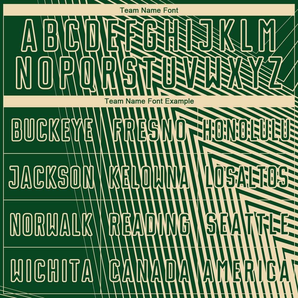 Cream Green Lines Jersey Uniform Sublimation Soccer Custom