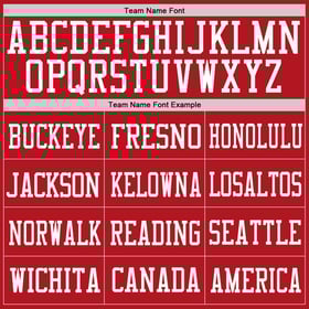 Red White Custom Jersey Authentic Mesh Football