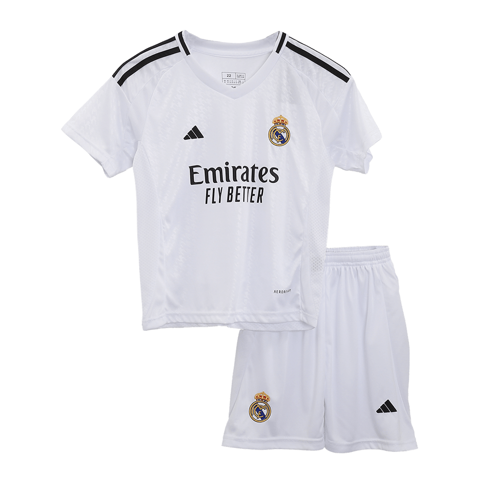 Kinder Real Madrid Heimtrikot+Kurze Hosen 2024/25