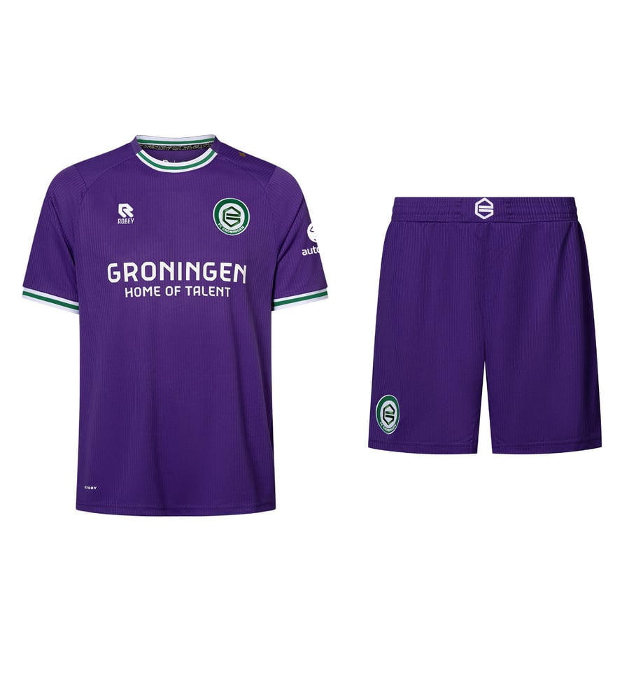 Kit de visitante FC Groningen 2026/27 para niño