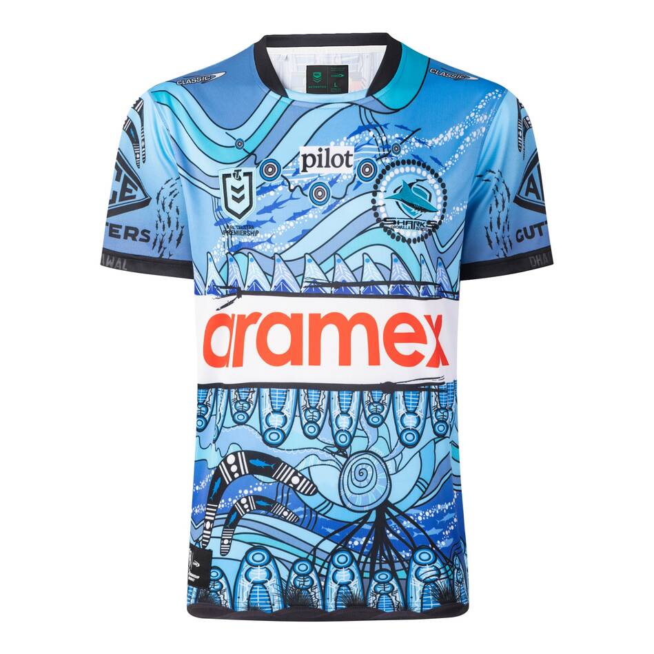 Kid's Cronulla-Sutherland Sharks 2026 Third Indigenous Shirt