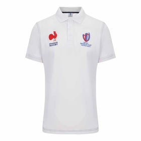 Men's France Rugby 2023 Away White Polo Shirt