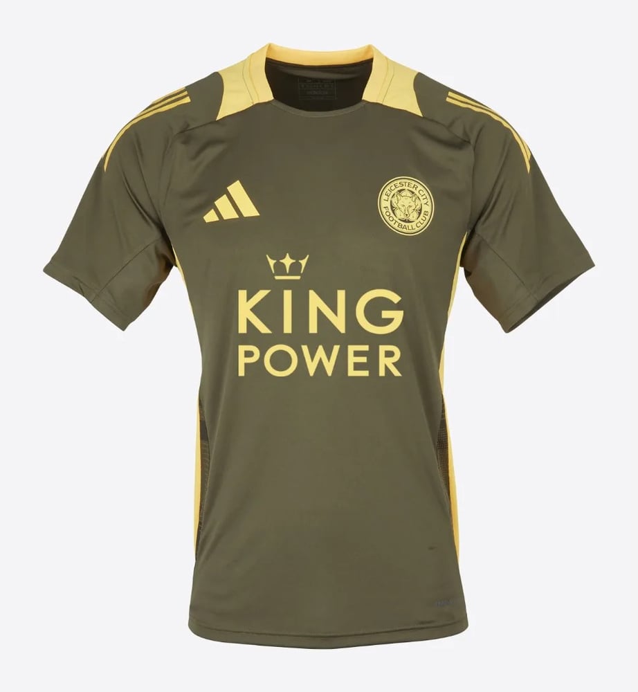 Men's Leicester City 2024/25 Third Authentic Training Shirt - Olive