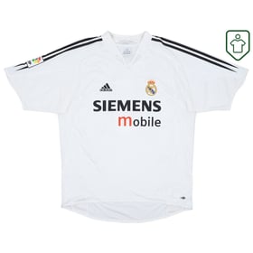 Men's Real Madrid 2004/05 Home Retro Shirt Zidane #5