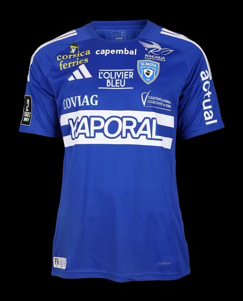 Men's SC Bastia 2024/25 Home Shirt