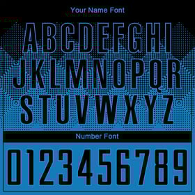 Jersey Sublimation Soccer Custom Uniform Black Blue