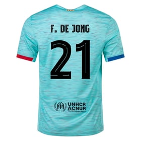 Barcelona #21 Frenkie de Jong Drittes Trikot 23/24