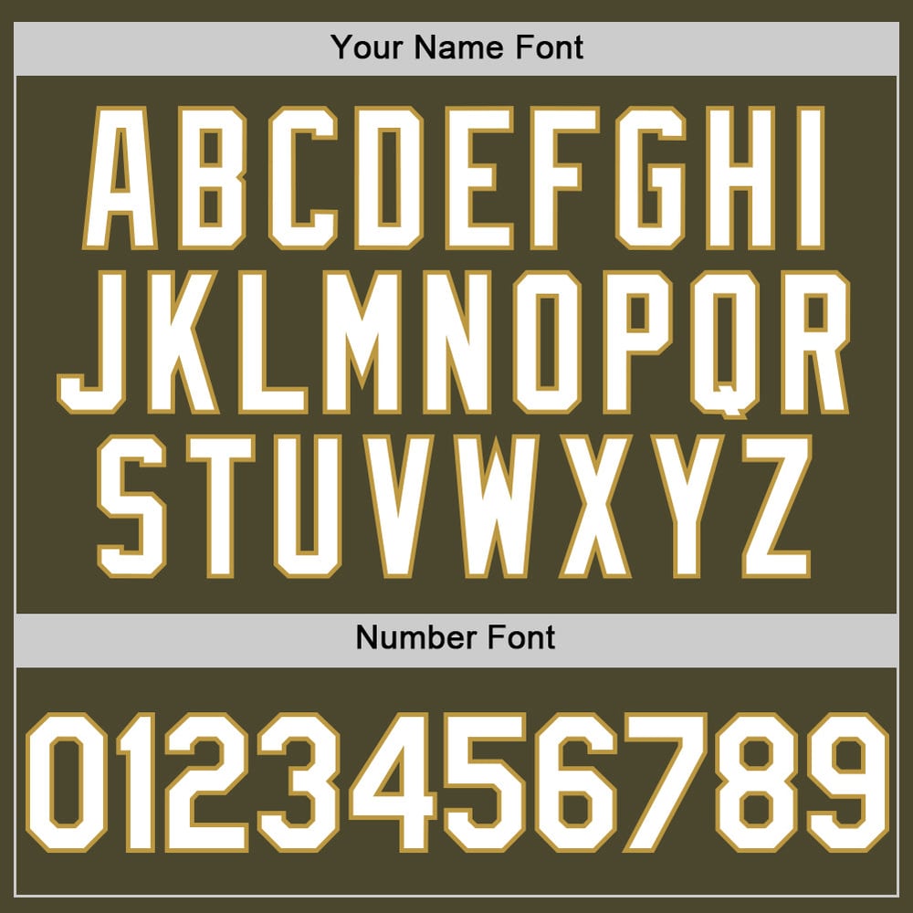 Service To Authentic Sleeveless Baseball White-Old Jersey Custom Olive Salute Gold