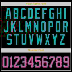 Camiseta auténtica de béisbol personalizada, color negro, rosa y aguamarina