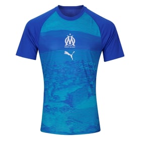 Kinder Olympique Marseille 2025/26 Dritt-Aufwärmtrikot – Blau