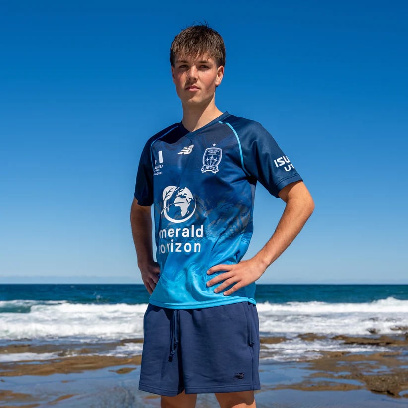 Barnens Newcastle Jets 2025/26 tredje tröja