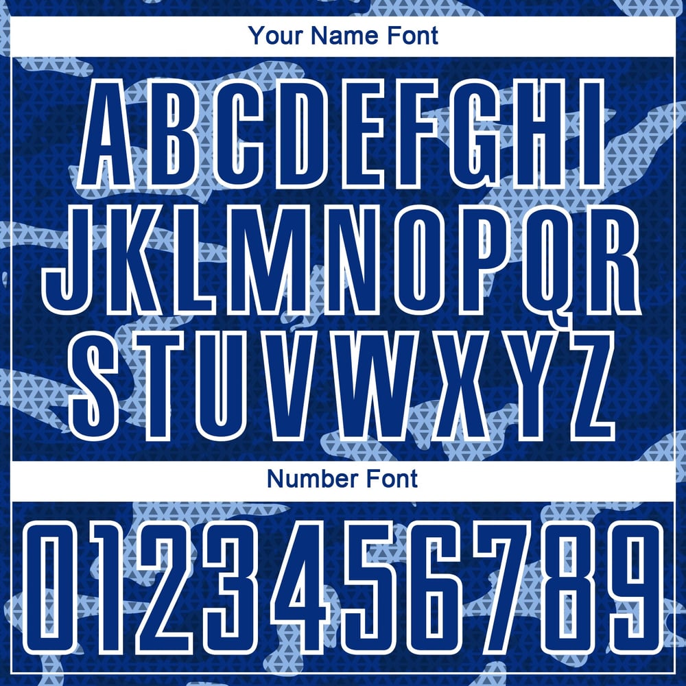 White Shapes Sublimation Custom Jersey Royal Geometric Uniform Soccer