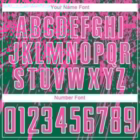 Custom Kelly Green Soccer Uniform Jersey Sublimation Pink-White