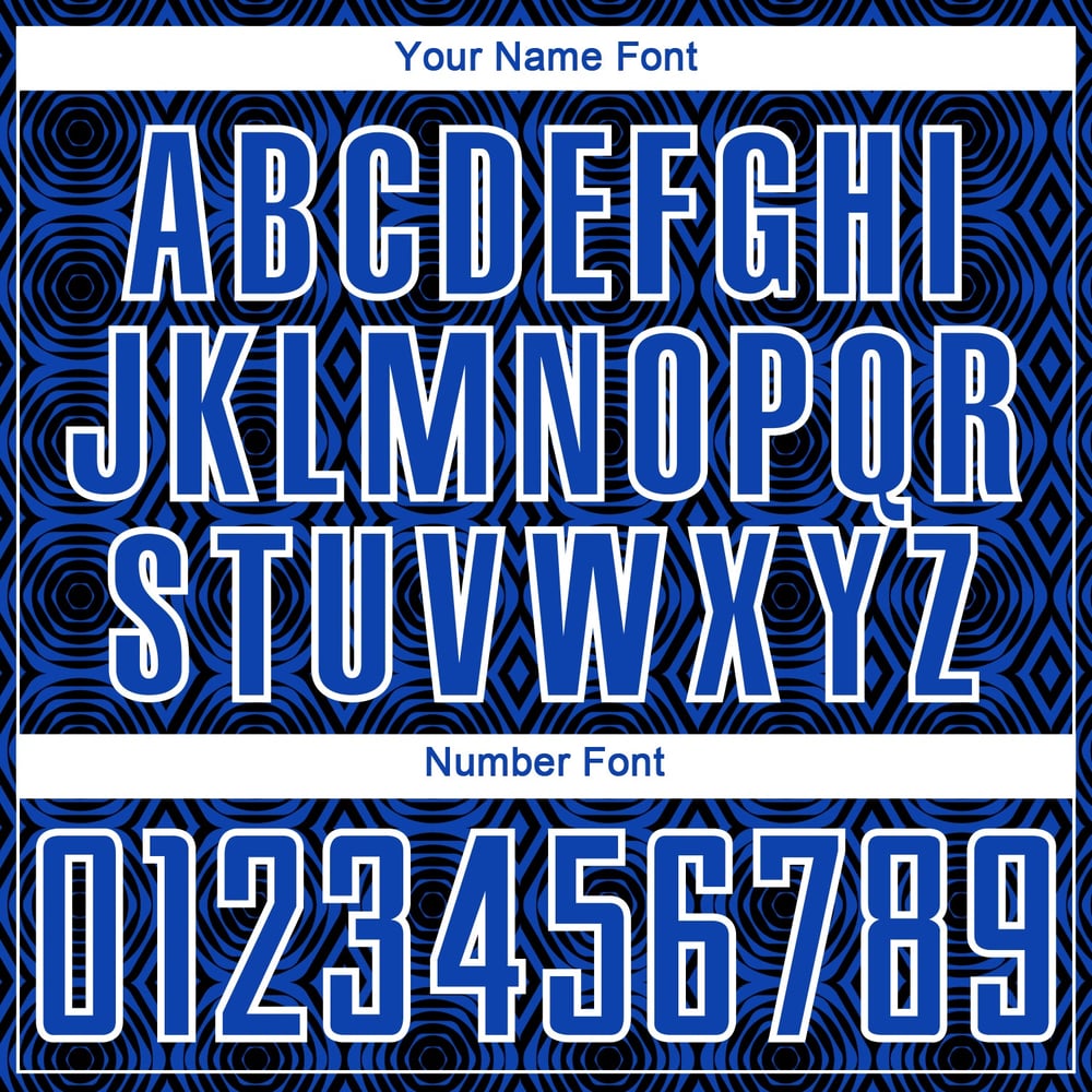 Black-White Thunder Custom Soccer Geometric Uniform Shapes Sublimation Blue Jersey