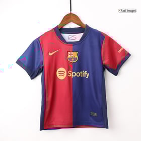 Kinder Barcelona Heimtrikot+Kurze Hosen 2024/25