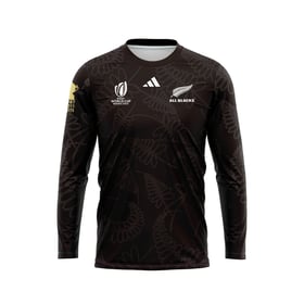 Men's New Zealand All Blacks 2023 Home RWC Long Sleeve Shirt
