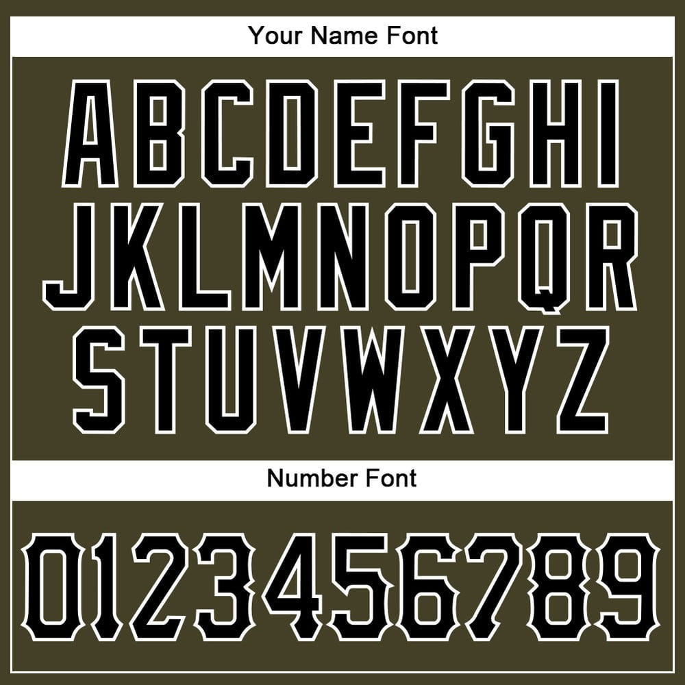 Jersey Sleeveless Baseball Service To Authentic Olive Custom Salute Black-White