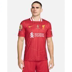 Herren Liverpool 2024/25 Heim LFC Champions Trikot & Goldene Trophäe & Abzeichen