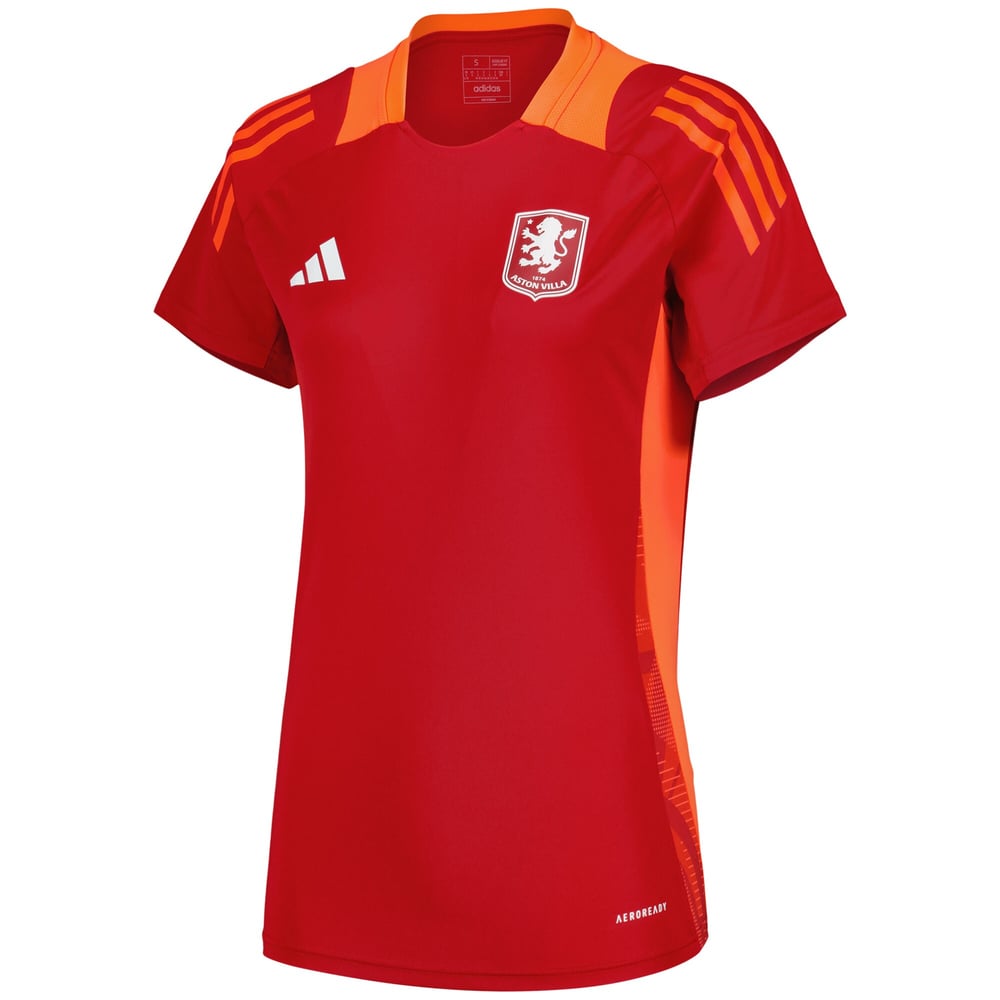 Damen Aston Villa 2024/25 Dritttrikot Training Authentic - Rot