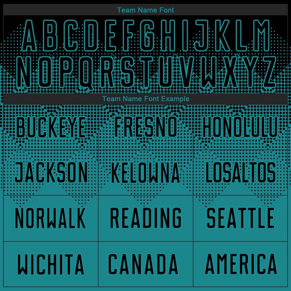 Black Teal Uniform Jersey Custom Soccer Sublimation