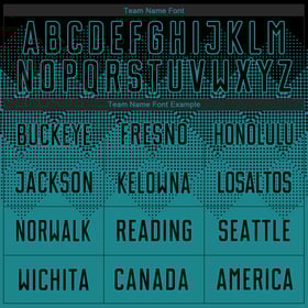 Black Teal Uniform Jersey Custom Soccer Sublimation