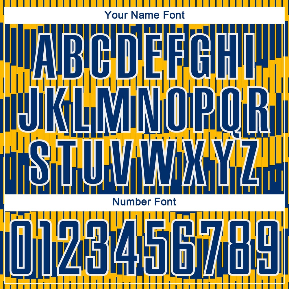 Uniform Custom Pinstripe Soccer Royal Jersey Sublimation Gold-White