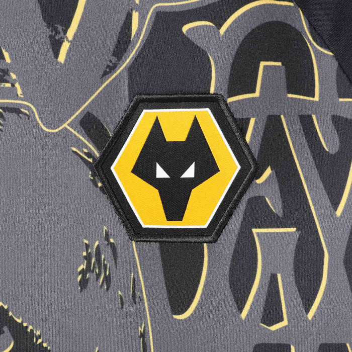 Maglia bambino Wolverhampton Wanderers 2026/27 pre-partita del terzo completo