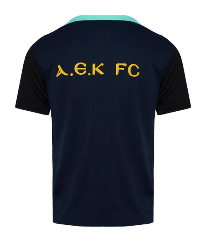 Kid's AEK Athens 2024/25 Third Authentic Training Shirt - Navy
