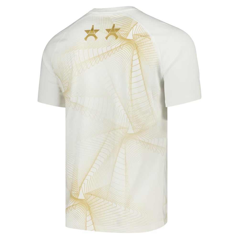 Herren PSG 2026/27 Sonderedition Aufwärmtrikot - Weiß/Gold