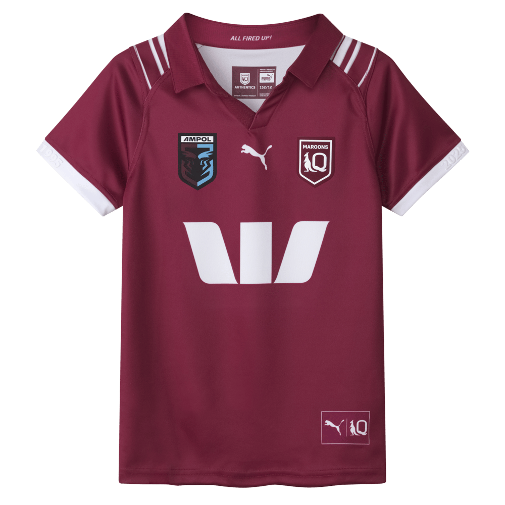 Kid's QLD Maroons 2025 Home Shirt