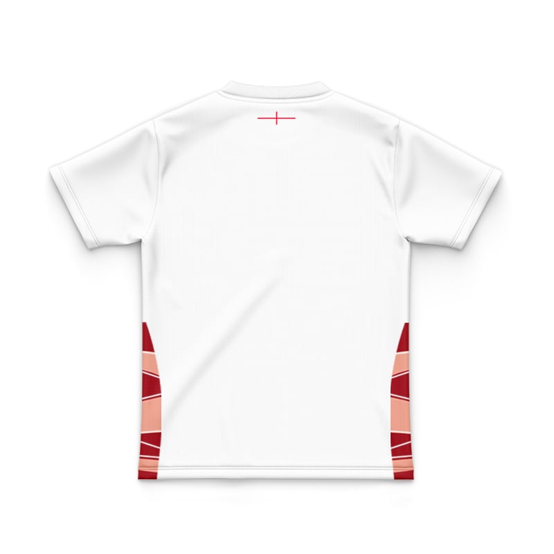 Kid's England Rugby 2024/25 Third Warm Up Shirt - White